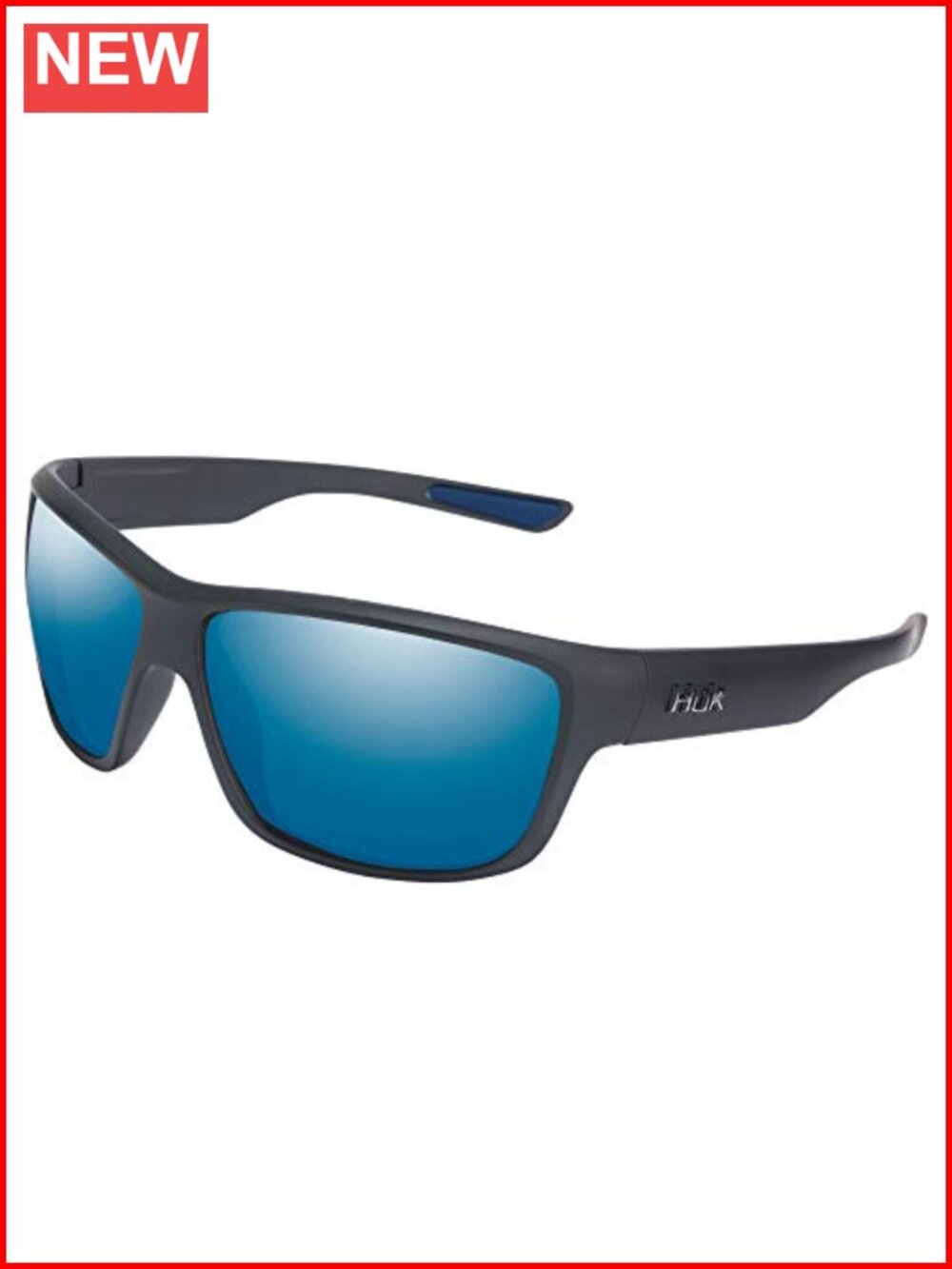 HUK Polarized Fishing Sunglasses Wrap Performance Frames UV Protect